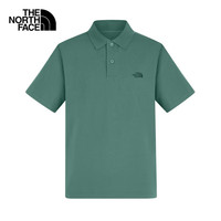 The North Face25春夏北面polo衫男户外透气凉感速干透气翻领POLO衬衫短袖8BWQ HCH 2XL
