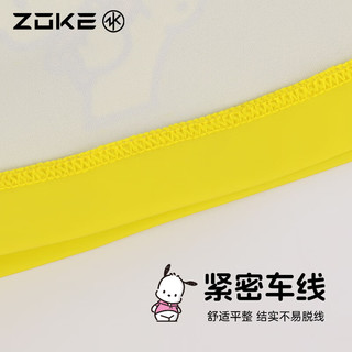 洲克（ZOKE）儿童帕恰狗PU涂层泳帽护发护耳可爱游泳帽624604104 黄色帕恰狗