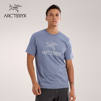 ARC'TERYX 始祖鸟 SS 透气 男子 棉质短袖T恤 层云蓝/极地白 L