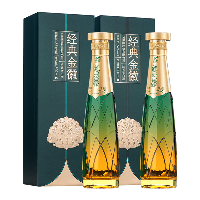  金徽 纯粮造 浓香型白酒  盒装 500ml 52%