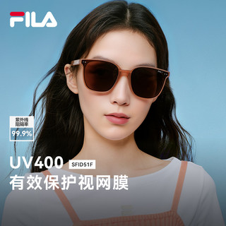 2025FILA斐乐折叠偏光墨镜女防晒适合方圆脸太阳眼镜SFID51F