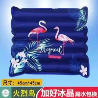 欣临【加好冰晶】冰垫水垫坐垫椅子水袋冰垫坐垫降温坐垫床垫凉垫 小床垫90*48深雪花加冰晶(1个装