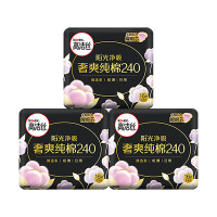 kotex 高洁丝 臻选奢爽纯棉卫生巾240mm*48片日用组合超薄姨妈巾