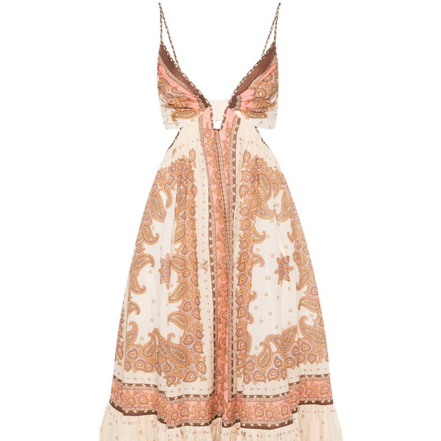 zimmermann 发发奇 Maxine Plunge 超长连衣裙