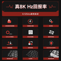 前行者Battle68键盘 高性能电竞有线客制化机械有线连接全键热插拔网页驱动 无畏契约 8K回报率 Battle68 RGB灯效版 北极-正刻