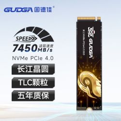 固德佳 GUDGA GXF Pro M.2 NVMe PCIe4.0 2TB 2280固态硬盘SSD 长江晶圆