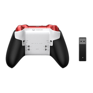 微软（Microsoft）国行 Xbox Series S/游戏手柄 精英手柄二代青春版 精英2手柄 【精英青春版（红）+适配器(第三方)】