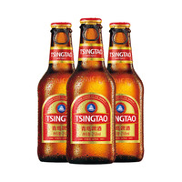 青岛啤酒 TSINGTAO 小棕金11度拉环方便易携带 258mL 12瓶 整箱装