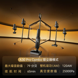 Roborock 石头 A30 Pro Combo 无线洗地机 黑色