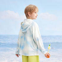 马骑顿（MQD）MQD男女童夏款手掌保护连帽防晒服外套 天蓝色 140