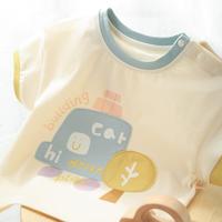 儿童短袖t恤夏季甜美可爱宝宝洋气宽松上衣薄款夏装体恤婴儿衣服