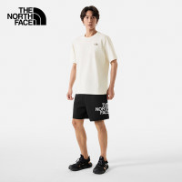 今日必买：THE NORTH FACE 短袖T恤情侣款山夏印花舒适透气户外新款|8CSW QLI/沙丘白 XL