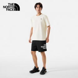 THE NORTH FACE 短袖T恤情侣款山夏印花舒适透气户外新款|8CSW QLI/沙丘白 XL