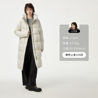 坦博尔2024年新款羽绒服女长款加厚保暖连帽时尚休闲外套TBF530860T