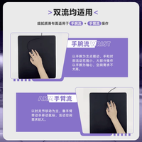 黑格士鼠标垫电竞游戏细面鼠标垫布垫纯色QcK·PRO中性滑面CSGO加厚黑色