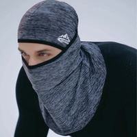 GOLOVEJOY面巾男女四季冰丝防晒头套户外骑行面罩多功能运动防脱落魔术头巾 黑色