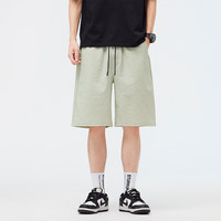 真维斯（JEANSWEST Z+）短裤男潮牌时尚百搭休闲裤夏季2025泡泡纱肌理凉感速干运动裤 曜石黑 4XL