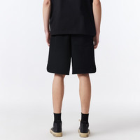 杰克·琼斯(JACK&JONES)25年男装短裤男士夏季运动休闲五分裤中裤宽松沙滩裤大裤衩外穿 E40黑色 L (180)