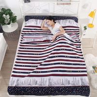 星寇便携式加厚隔脏睡袋四件套水洗双人旅行床单被罩防脏旅游酒店 北城星光 隔脏睡袋四件套 230cm*150cm