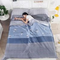 星寇便携式加厚隔脏睡袋四件套水洗双人旅行床单被罩防脏旅游酒店 小蘑菇 隔脏睡袋四件套 230cm*150cm