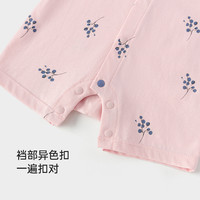 babylove婴儿连体衣夏季薄款纯棉短袖哈衣爬服宝宝可爱短爬夏装