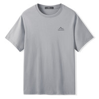 CAMEL骆驼男装短袖夏季2025年纯棉T恤男透气纯色上衣打底女休闲潮 【纯棉】M13BAQR045 宝蓝 XL