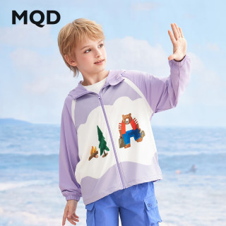 马骑顿（MQD）【凉感UPF50+】MQD男童夏季新款连帽卡通轻薄防晒服外套