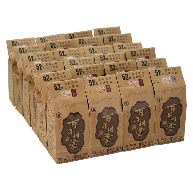百年糊涂 经典小百年 52%vol 浓香型白酒 125ml*24瓶