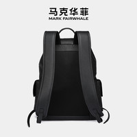 Mark Fairwhale/马克华菲时尚商务双肩包牛皮背包男大容量旅行包 爱玛橙.【PU】