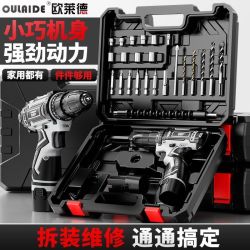 欧莱德 大功率无线手电钻 多功能电动螺丝刀 充电式电动锂电钻 双速