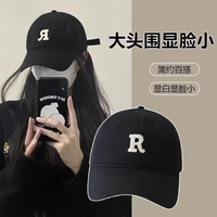 花花公子棒球帽女帽子软顶鸭舌帽宽帽檐防晒帽遮阳男大头围显脸小