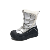Dickies童鞋儿童雪地靴2024冬季加绒防滑女童棉鞋宝宝中筒靴
