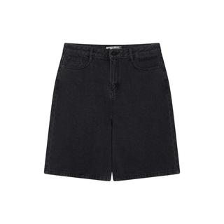 【五分裤】牛仔短裤女夏季简约时尚直筒宽松休闲裤女