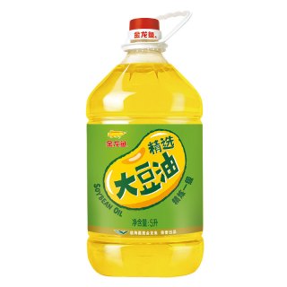 金龙鱼精选大豆油5L/瓶 一级食用油家用烹饪营养炒菜烹饪桶装油
