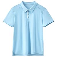 【网球系列】moodytiger男童polo衫夏季速干小细格排汗运动短袖