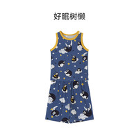 ibaby儿童恒温背心套装 春夏季多花色宝宝男童女童家居服套装舒适透气F 【背心套装】好眠树懒 80【身高70-80cm 年龄9-12月】