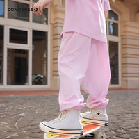 Converse匡威童装男女童夏季薄款防蚊裤长裤四面弹柔软舒适儿童裤子 星尘紫 130 /56 【身高116-122cm】