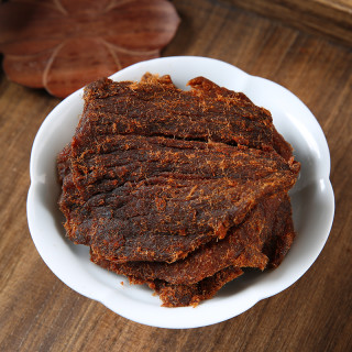 琦王 原切猪肉脯黑猪肉干230g*1袋休闲解馋零食手撕即食猪肉