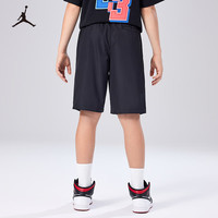 NIKE JORDAN 耐克童装男童短裤2025夏季儿童休闲运动裤子 正黑色 160 /66 【身高152-158cm】