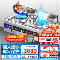 碧野 燃气灶商用节能灶天然气灶煤气液化气灶厨房台嵌两用灶具BX-JZ18BL