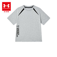 安德玛(Under Armour)童装男童短袖T恤衫夏季儿童上衣休闲百搭撞色运动短T恤252120512