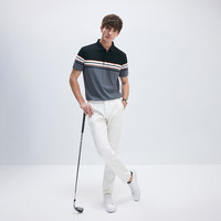 Navigare意大利小帆船夏季灰色polo衫男短袖翻领t恤休闲打底衫