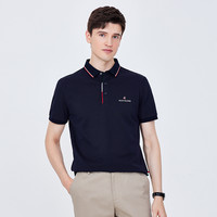 Navigare意大利小帆船保罗polo衫男夏季短袖翻领T恤 XL 冰水蓝