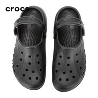 CROCS卡骆驰经典云朵洞洞鞋女鞋25夏季加绒保暖厚底增高拖鞋沙滩鞋 208186-001/云彩 38.5 (250mm)