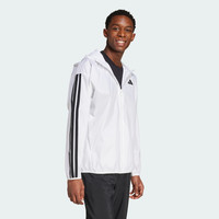 adidas阿迪达斯外套男25春季梭织连帽三条纹夹克外套 JF3682