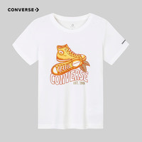 Converse 匡威童装男女童纯棉短袖T恤夏季新款儿童休闲印花上衣 【建议身高140-152cm】