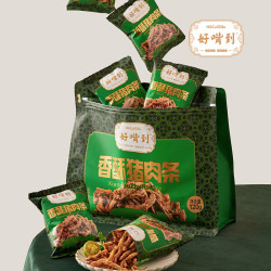 好嘴到 非油炸香脆猪肉条120g酥松手撕猪肉干肉脯追剧解馋零食