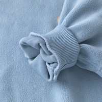 DUDUJIA嘟嘟家儿童连帽套装春秋女童奥粒绒保暖两件套男童卡通童装宝宝可爱春装 黄色 100