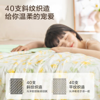 京东京造 木香花开夏凉被 双面全棉空调被子A类纤维被 1.5x2m