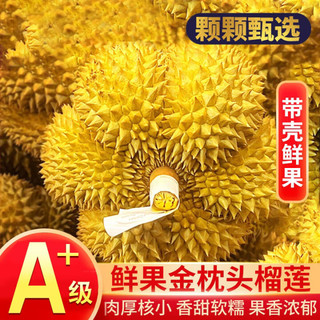 芫曦榴莲金枕新鲜果整箱一整个带壳泰国巴掌金枕头榴莲一箱 8-10斤(2-4个装)
